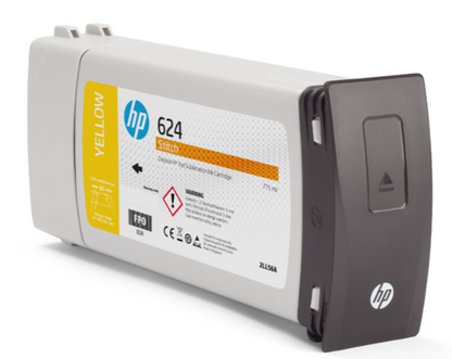 HP 624 Yellow DyeSub Ink Cartridge 775ml for Stitch S300 - 2LL56A
