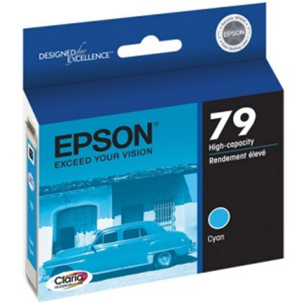 Epson 79 Claria High-Capacity Cyan Ink for Stylus Photo 1400, Artisan 1430 - T079220