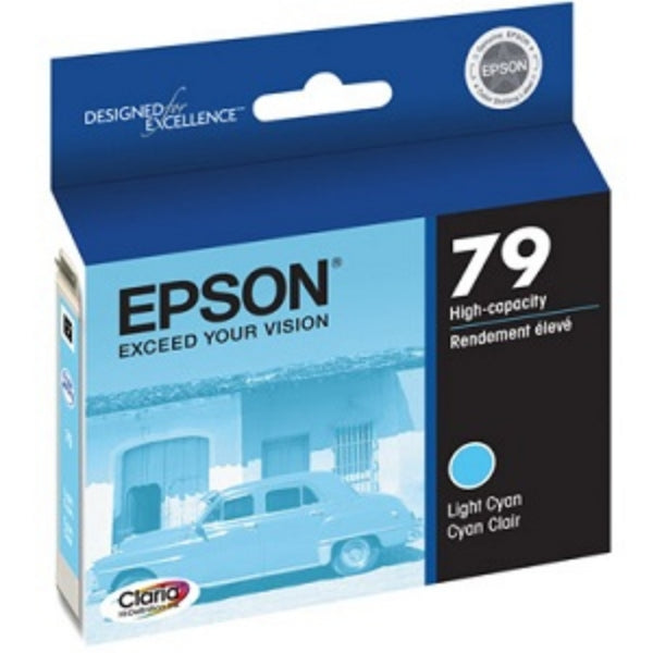 Epson 79 Claria High Capacity Light Cyan Ink for Stylus Photo 1400, Artisan 1430 - T079520