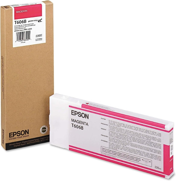 Epson UltraChrome K3 Ink Magenta 220ml for Stylus Pro 4800 - T606B00