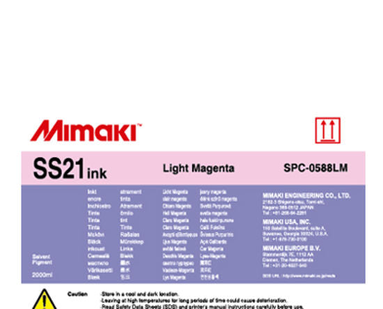 SS21 Lite Magenta Ink (2000ml pack) for Mimaki JV5/JV33/JV300/JV330/CJV150/CJV300/CJV330/CJV30 - SPC-0588LM