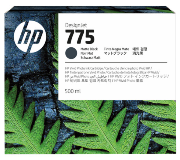 HP 775 500ml Matte Black DesignJet Ink Cartridge for DesignJet Z6 Pro - 1XB22A