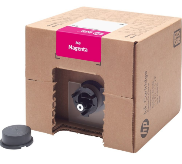 HP 869 3L Magenta PageWide XL Pro Ink Carton for PageWide XL Pro 8200 - 1XA87A