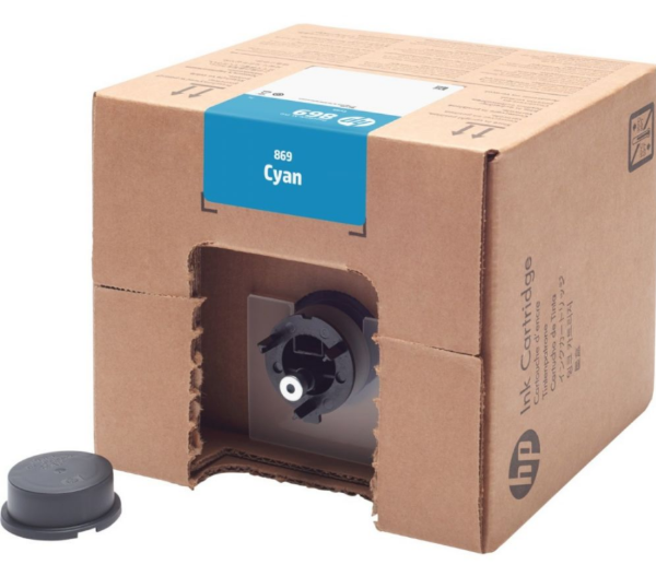 HP 869 3L Cyan PageWide XL Pro Ink Carton for PageWide XL Pro 8200 - 1XA89A
