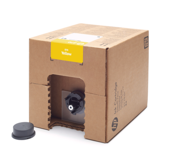 HP 870 5L Yellow Ink Carton for PageWide XL Pro 10000 - 1XA92A