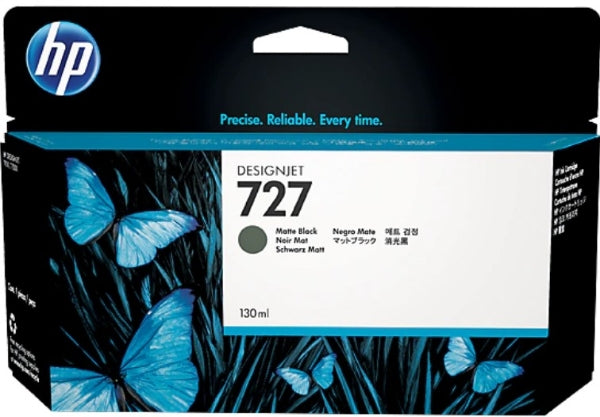 HP 727 130-ml Matte Black DesignJet Ink Cartridge for HP T920, T930, T1500, T1530, T2500, T2530 - B3P22A