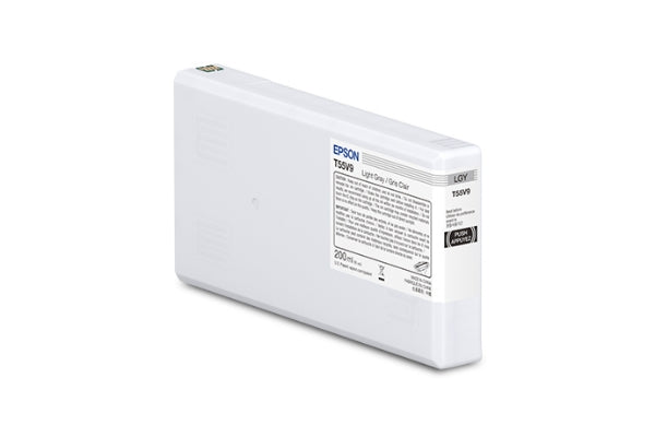Epson T55V 200ml UltraChrome PRO10 Light Gray Ink Cartridge for SureColor P5370 - T55V900