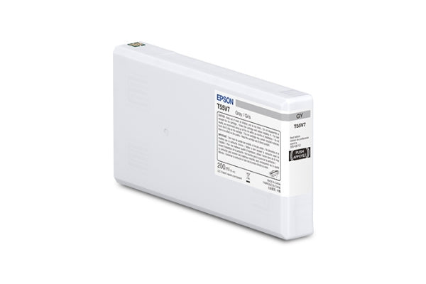 Epson T55V 200ml UltraChrome PRO10 Gray Ink Cartridge for SureColor P5370 - T55V700