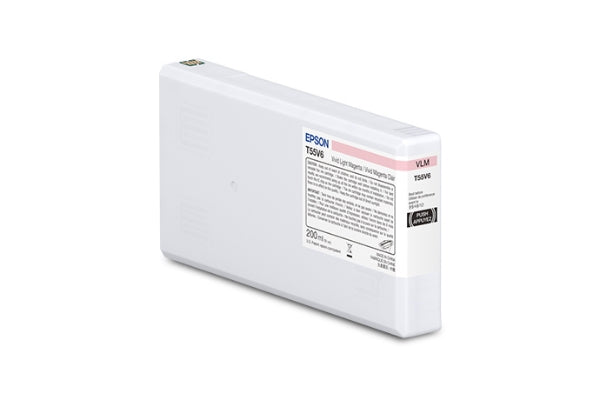 Epson T55V 200ml UltraChrome PRO10 Vivid Light Magenta Ink Cartridge for SureColor P5370 - T55V600