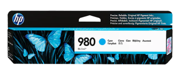 HP 980 Cyan Original Ink Cartridge - D8J07A