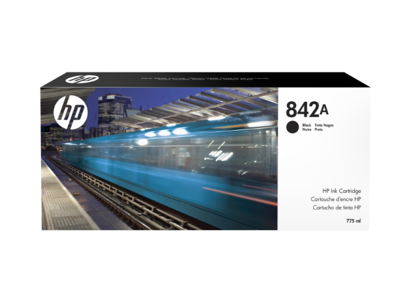 HP 842A 775-ml Black PageWide XL Ink Cartridge for HP PageWide XL 8000 - C1Q45A