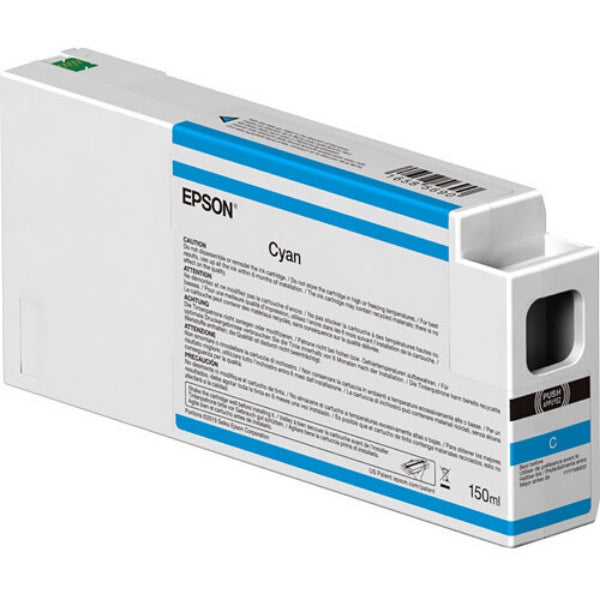 EPSON UltraChrome HD 150mL Cyan Ink Cartridge for SureColor P6000, P7000, P8000, P9000 - T54V200 (T834200)