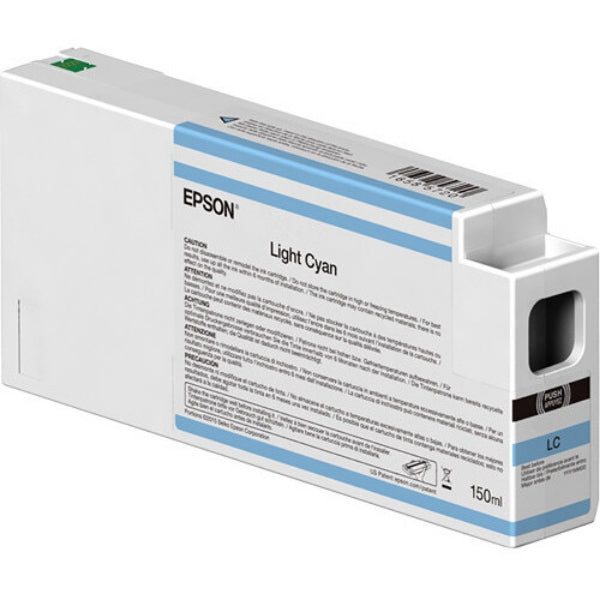 EPSON UltraChrome HD 150mL Light Cyan Ink for SureColor P6000, P7000, P8000, P9000 - T54V500 (T834500)