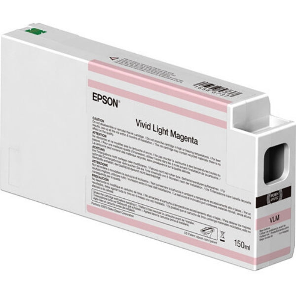 EPSON UltraChrome HD 150mL Vivid Light Magenta Ink Cartridge for SureColor P6000, P7000, P8000, P9000 - T54V600 (T834600)