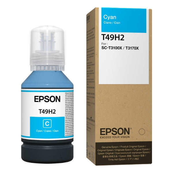 Epson T49H Cyan Ink Bottle 140ml for SureColor T3170x - T49H200