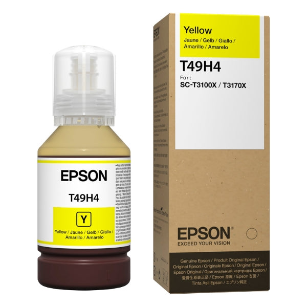 Epson T49H Yellow Ink Bottle 140ml for SureColor T3170x - T49H400