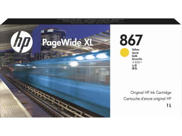 HP 867 1L Yellow Ink Cartridge for PageWide XL 5200, 8200 - 3ED92A