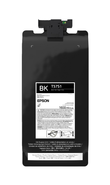 Epson UltraChrome DF 1.6 L Black Ink Pack for G6070 - T57S120