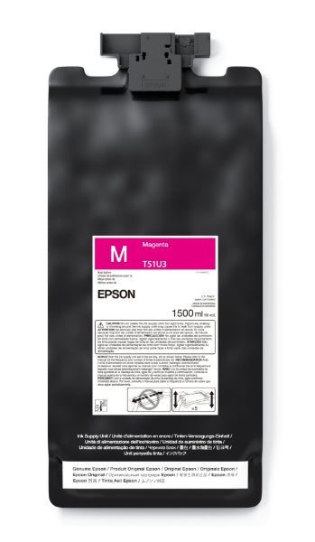 Epson UltraChrome GS3 Eco-Solvent Magenta Ink Cartridge 1.5 L for SureColor S9170 - T51U320