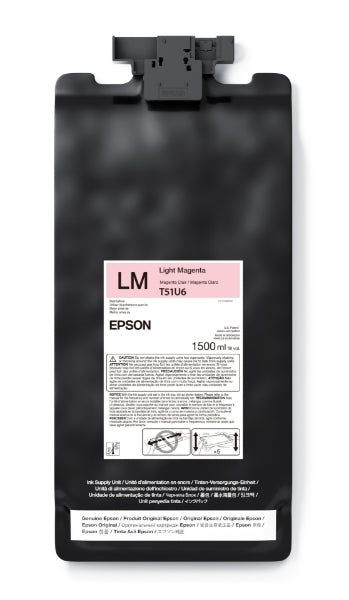 Epson UltraChrome GS3 Eco-Solvent Light Magenta Ink Cartridge 1.5 L for SureColor S9170 - T51U620