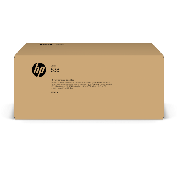 HP 838 Latex Maintenance Cartridge for Latex R530, 700, 730, 800, 830 Printers - 9T063A