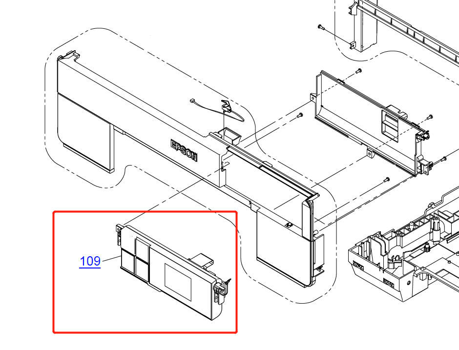 EPSON P600 PANEL ASSY - 1641102