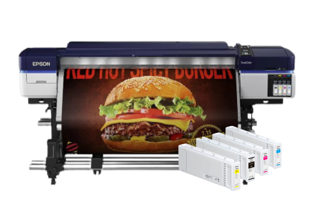 Epson SureColor S40600 Production Edition 64&quot; Roll-to-Roll Solvent 4-Color Printer - Refurbished (1 Year Warranty) + Starter Supplies