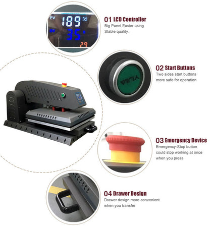 16&quot; x 20&quot; Fully Auto Electric T-Shirt Heat Press Sublimation Transfer Machine