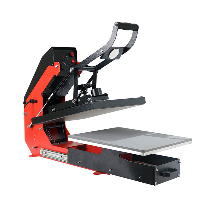 Auto Open T-shirt Heat Press with Slide-out Press Bed