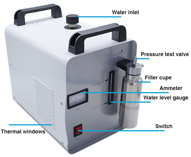 300W 75L Portable Acrylic Polishing Machine Oxygen Hydrogen Welder