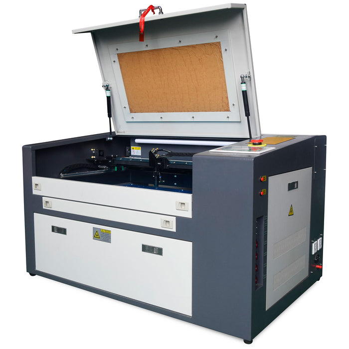 50W CO2 Laser Engraving Machine 12" x 20" Work Table with Y-axis Rotary Roller