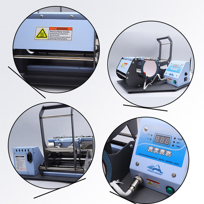 US Stock Qomolangma Mug Press for 20oz Skinny Tumblers Sublimation Gradient Color Glass Cans