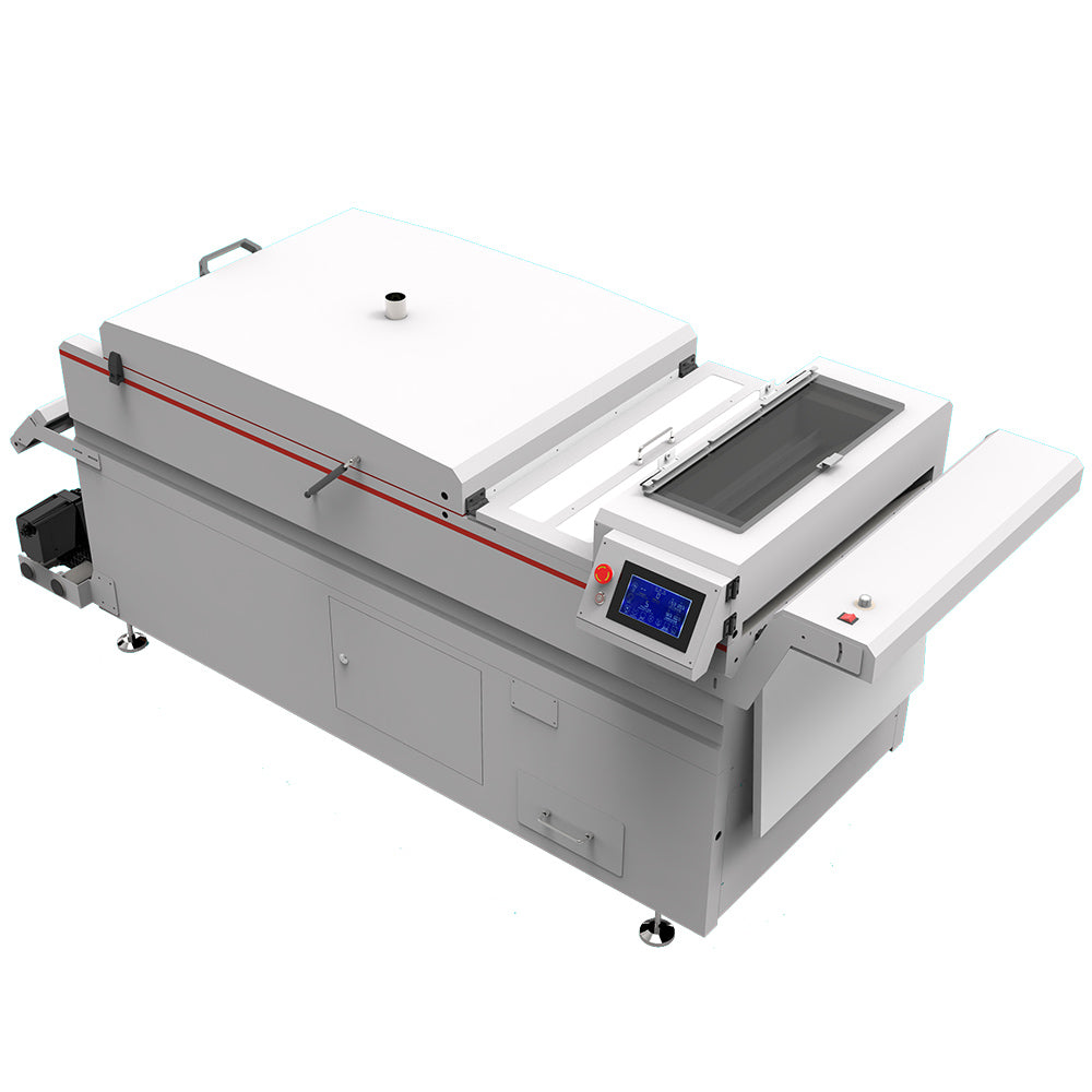 CALCA PLUS 24in 220V High Speed Automatic DTF Powder Shaker and Dryer with Vacuum Absorption Conveying Platform and Touch Screen