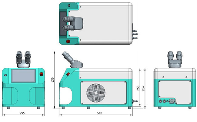 CALCA Portable 100W desktop jewelry laser welding machine