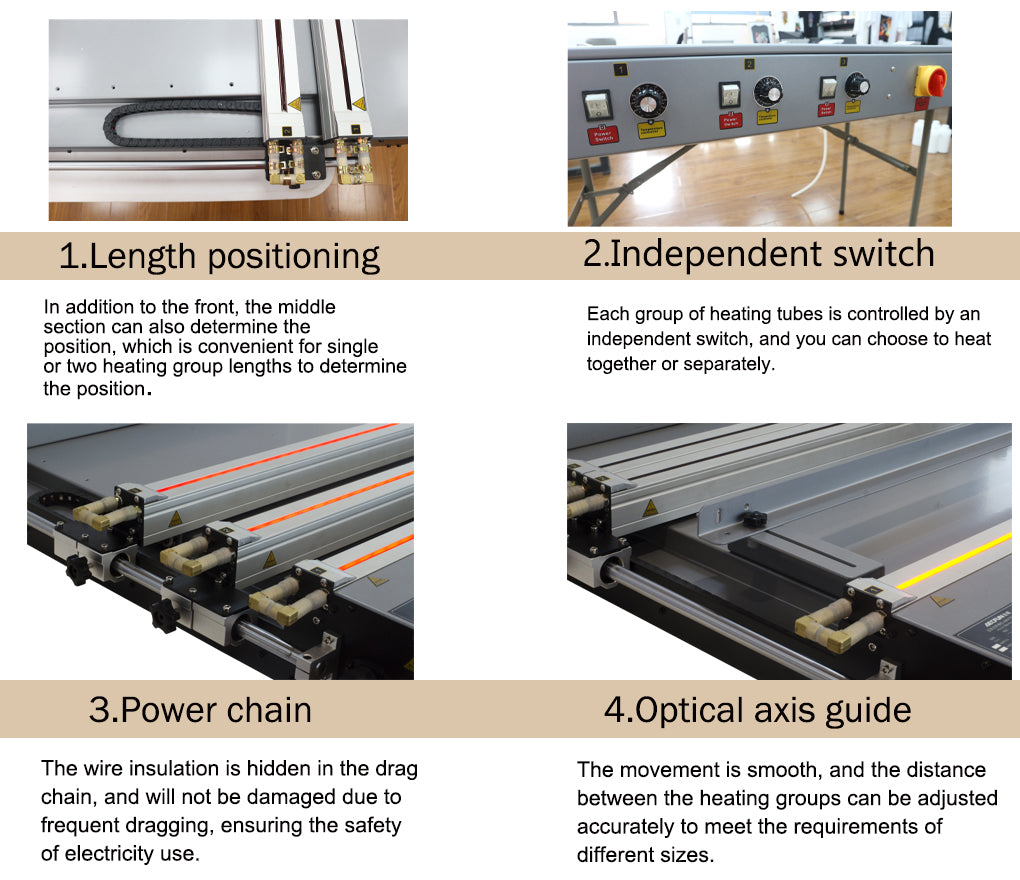 CALCA 27" (700mm) Acrylic bending machine ABM (Three heating module), 220VAC