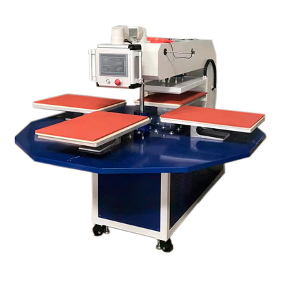 220V 4.5KW 21A 16in x 24in Automatic 4 Station Heat Transfer Machine with Laser Positioning System