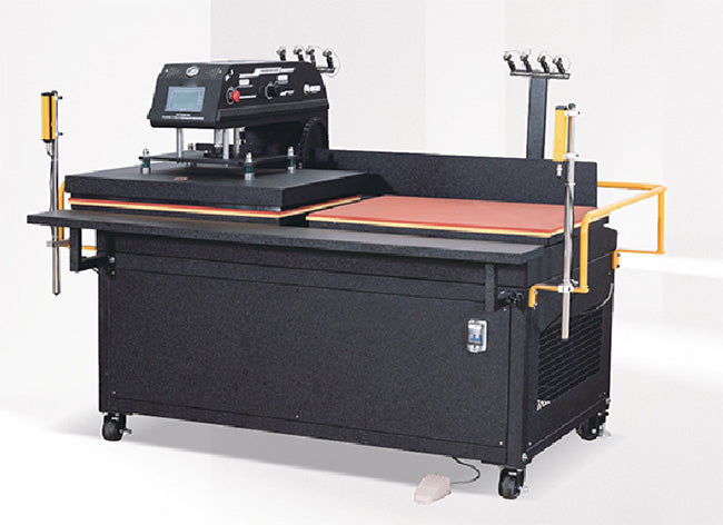 16in x 24in Fully Automatic Sliding Double Station Heat Transfer Machine with Laser Positioning System
