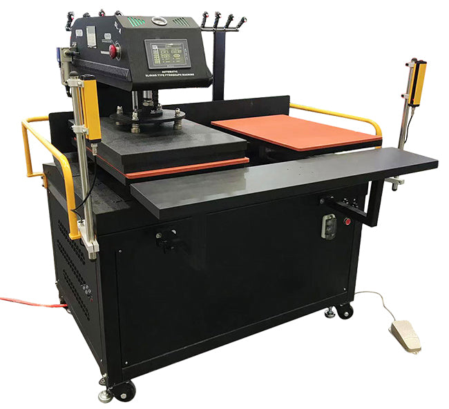 16in x 24in Fully Automatic Sliding Double Station Heat Transfer Machine with Laser Positioning System