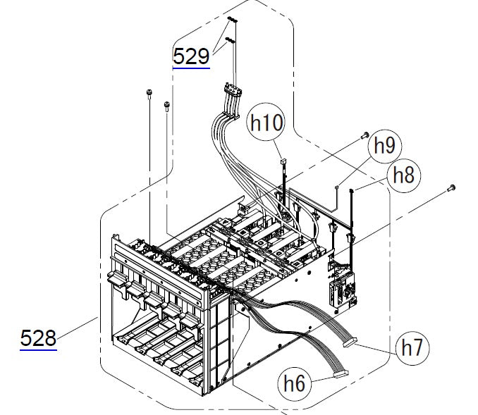 IH ASSY.,R ESL ASP (RIGHT Ink Holder) for EPSON SureColor SC-S50600 S50610 S50670 - 1863910 / 1749931 /1689485