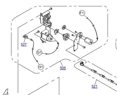 EPSON P800 MOTOR ASSY - 1665114 / 1695182