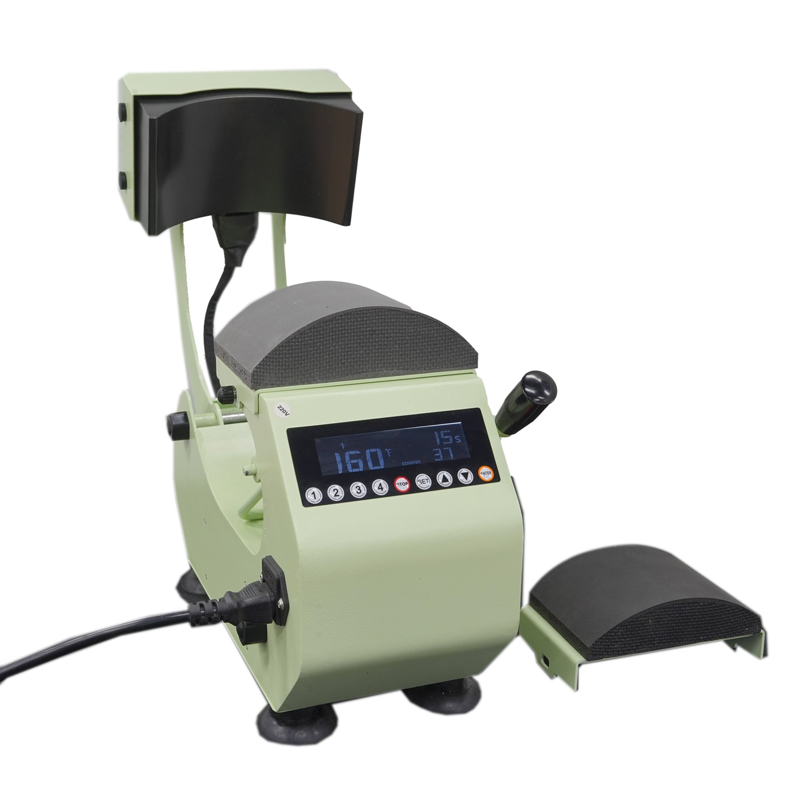 2 in 1 Pro Automatic Cap Hat Easy Heat Press Machine with 2pcs Interchangeable Platens