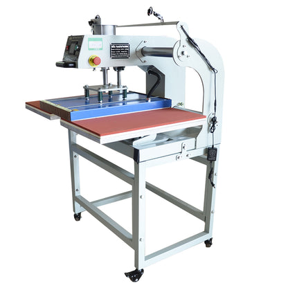 US Stock, Qomolangma 16in x 24in Semi-Automatic Pneumatic Double Station Heat Press with Laser Positioning System