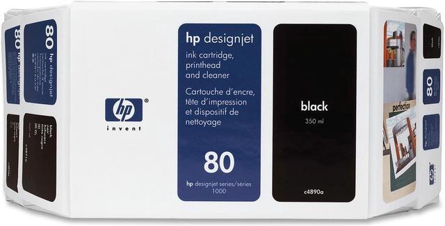 HP 80 Black Value Pack for HP DesignJet 1050C and 1055CM Printers (C4890A)