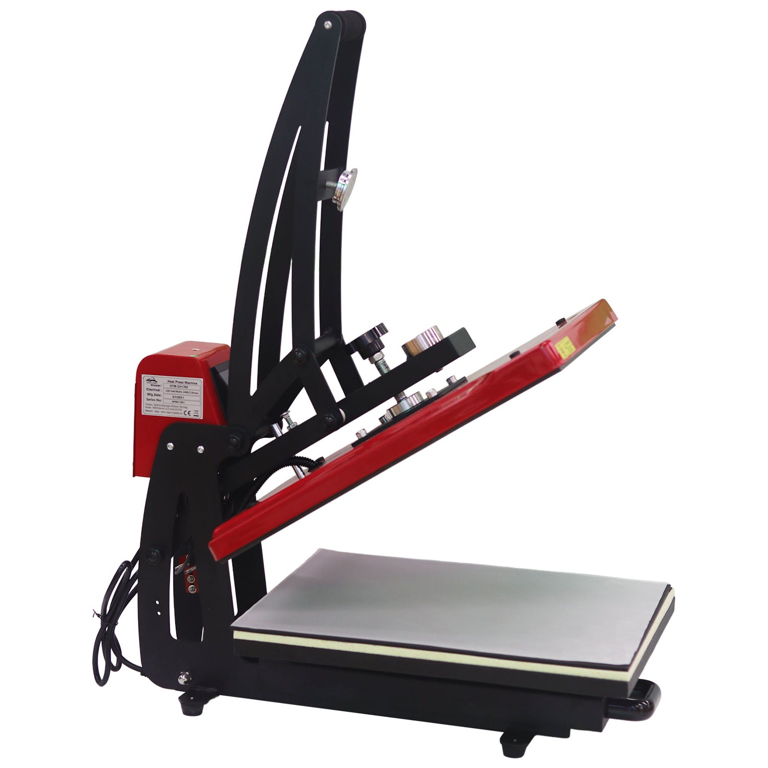 US Stock, Qomolangma 16in x 20in Auto Open Heat Press Machine Vertical Version