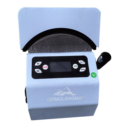 US Stock, Qomolangma 2 in 1 Automatic Cap Hat Easy Heat Press Machine with 2pcs Interchangeable Platens