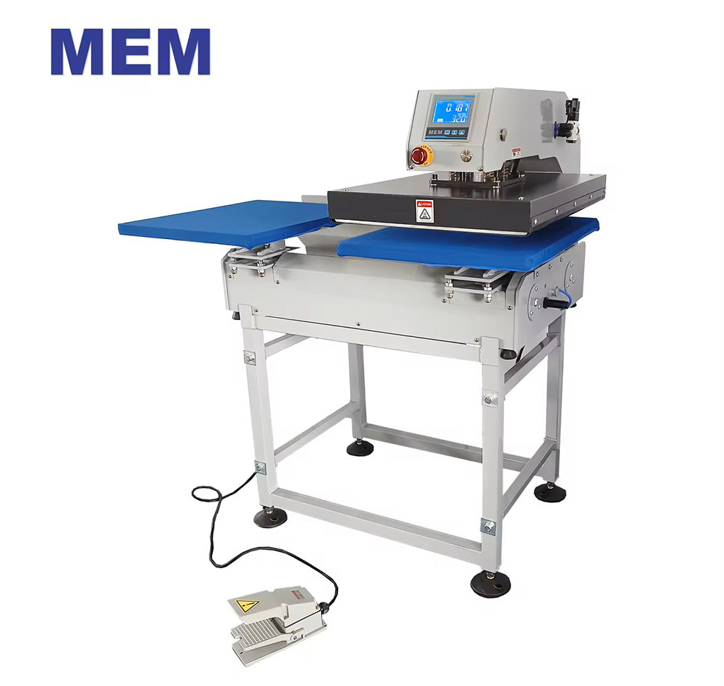US Stock MEM 16in x 20in Full-Automatic Pneumatic Double Station Heat Press with Laser Positioning System