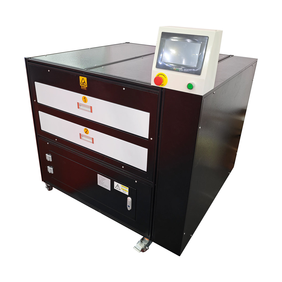 27in x 28in Double Drawers Oven Dryer for Screen Printing with Hot Air Circulation System