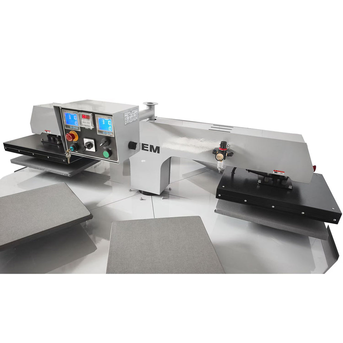 MEM 16"x20" Automatic Pneumatic 2-Head 6-Station Carousel Heat Press Machine