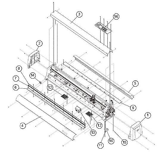 Rear Guide - For the Graphtec FC9000-100 (U621814210)