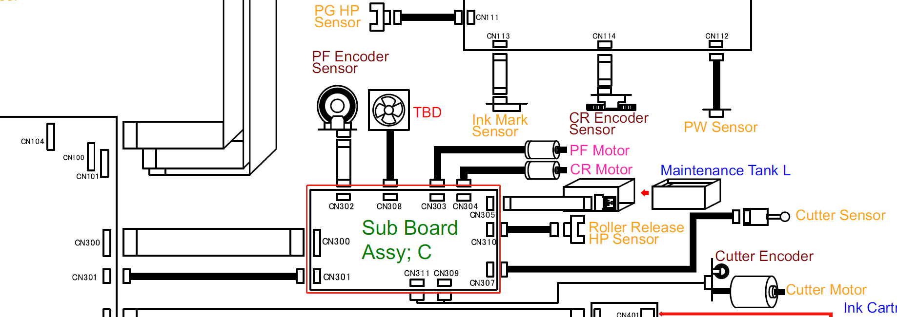 EPSON P6000 P7000 P8000 P9000 / P6070 P7070 P8070 P9070 SUB C BOARD - 2168576